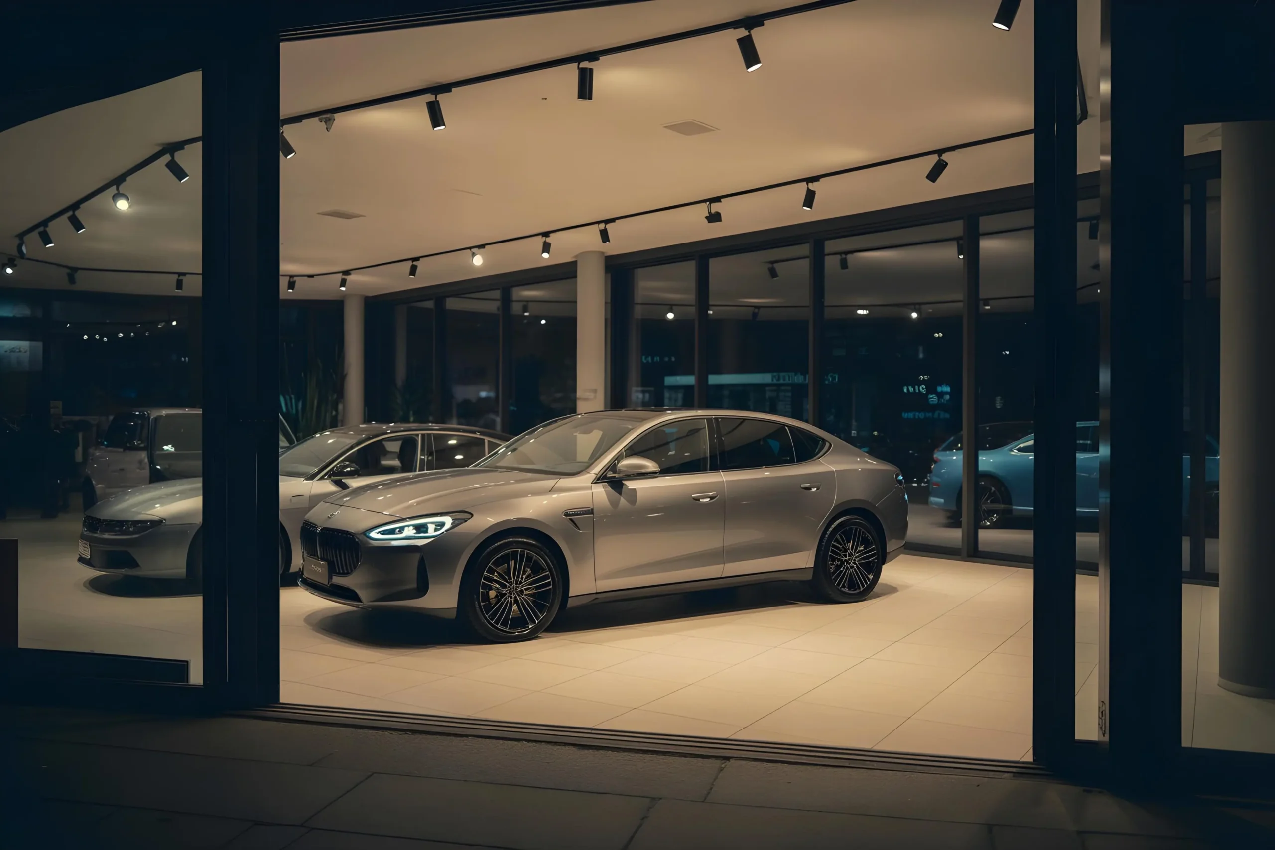 GlowPro im Autohaus — gleichmäßige Akzentbeleuchtung für Fahrzeuge